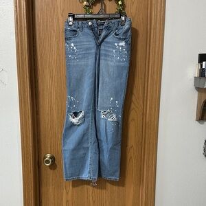 Distressed Blue Women's Jeans